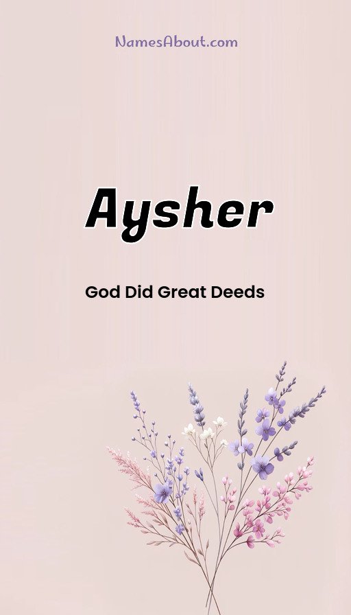 Meaning of Aysher