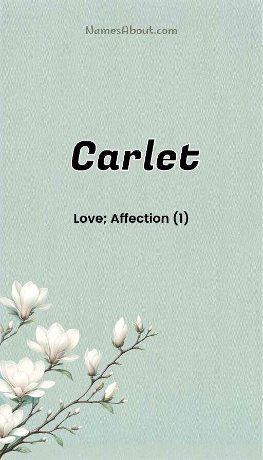 Meaning of Carlet