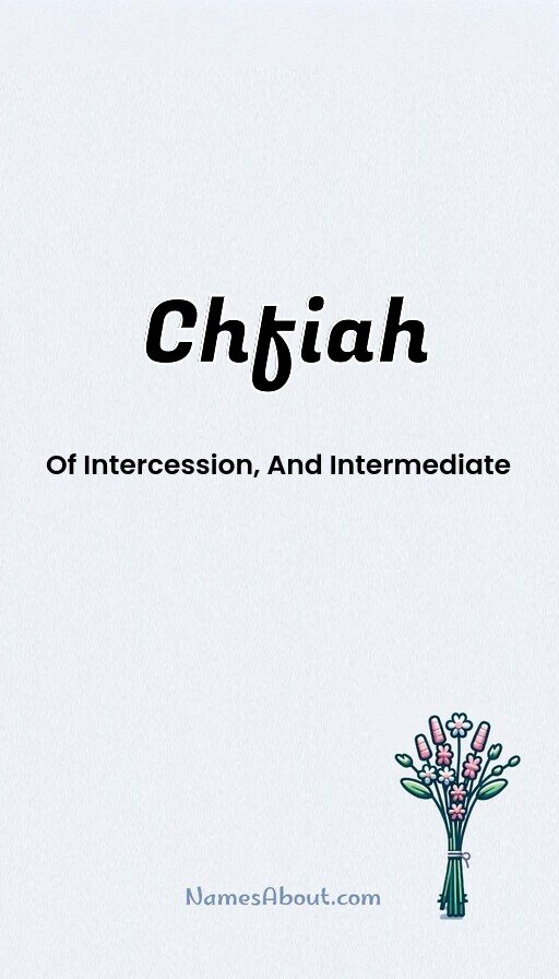 Meaning of Chfiah