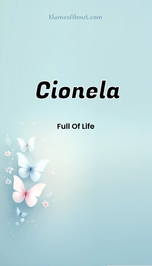 Meaning of Cionela