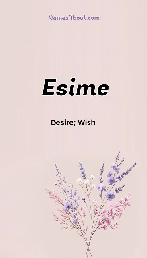 Meaning of Esime