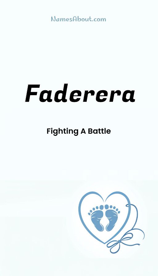 Meaning of Faderera