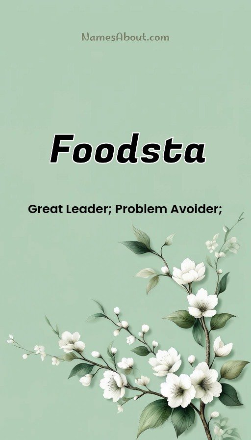 Meaning of Foodsta