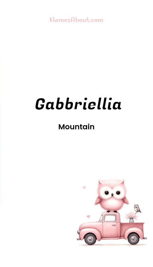 Meaning of Gabbriellia