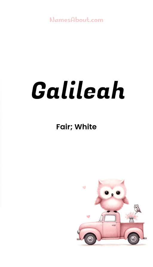 Meaning of Galileah