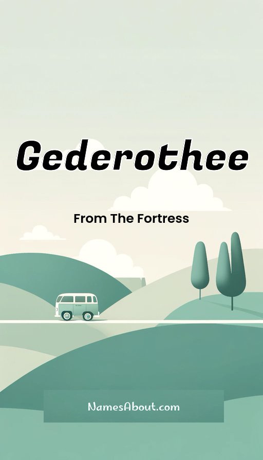 Meaning of Gederothee