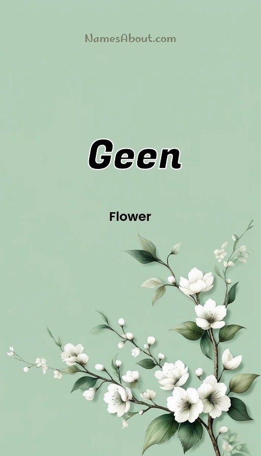 Meaning of Geen