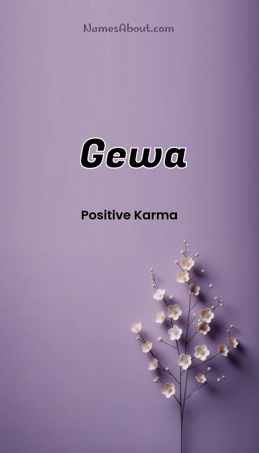 Meaning of Gewa