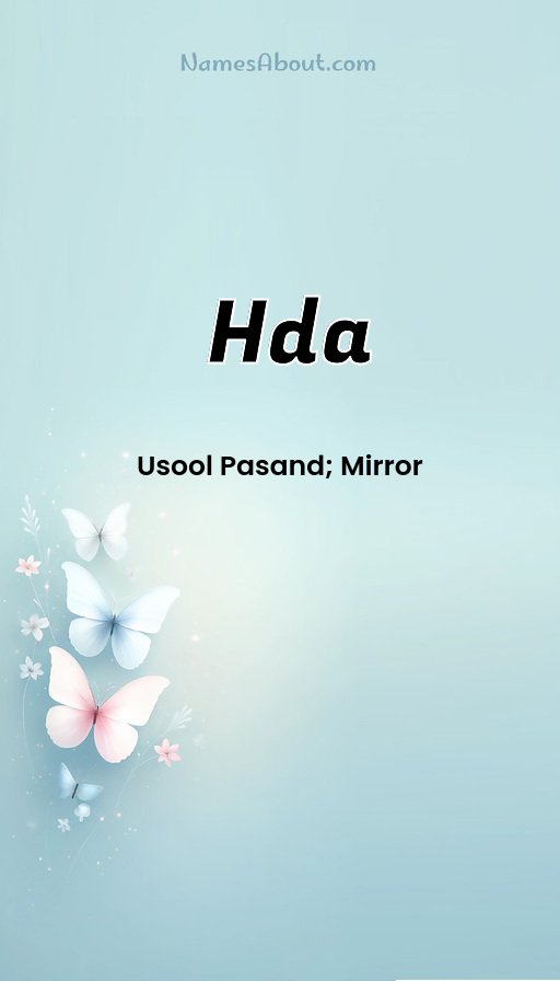Meaning of Hda