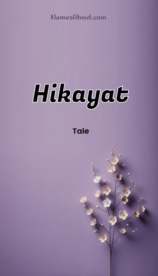 Meaning of Hikayat