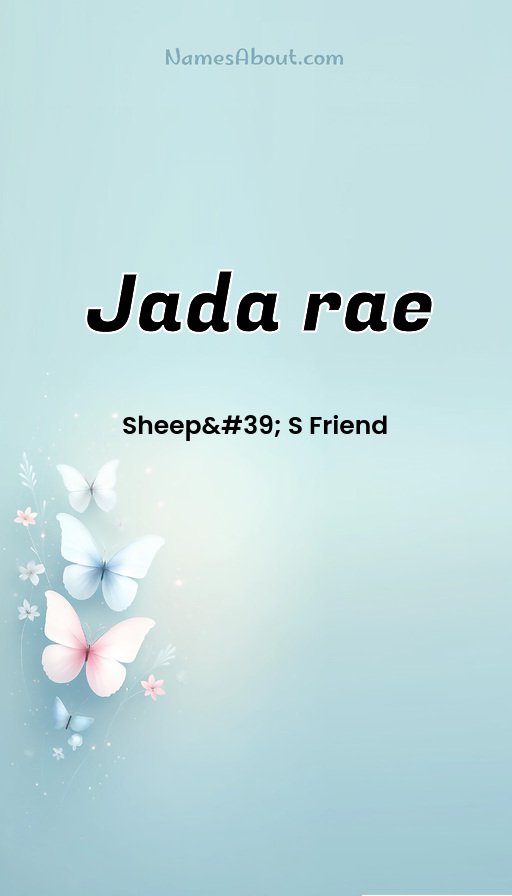 Meaning of Jada rae