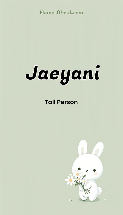 Meaning of Jaeyani
