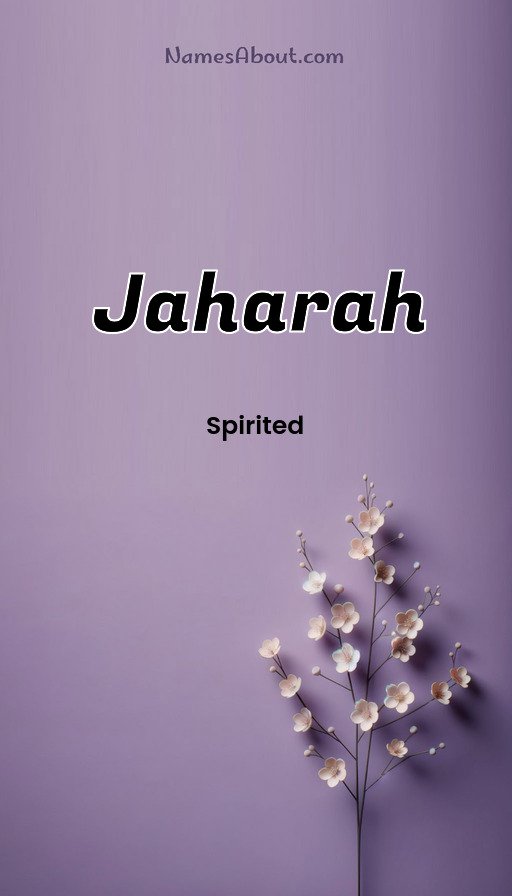 Meaning of Jaharah