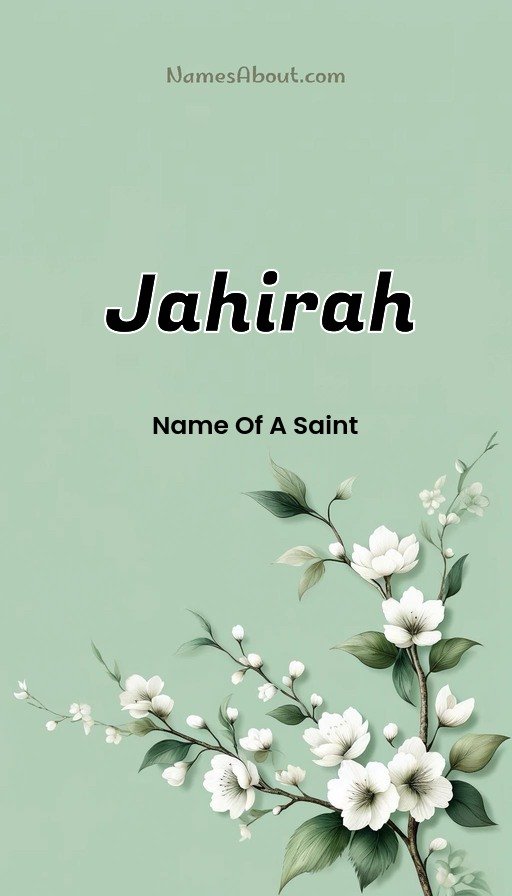 Meaning of Jahirah