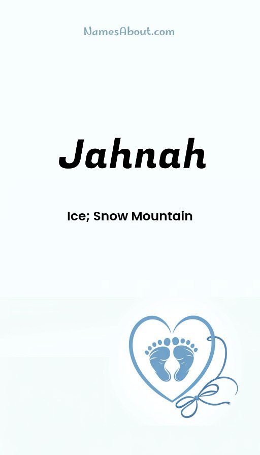 Meaning of Jahnah