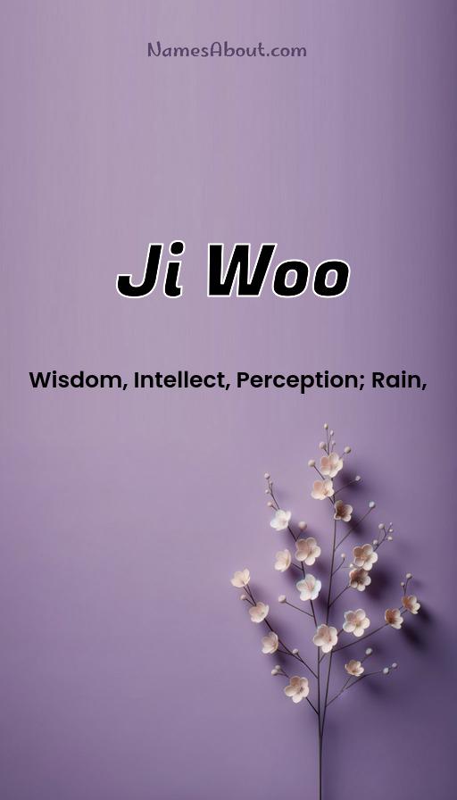 Ji Woo name and meaning