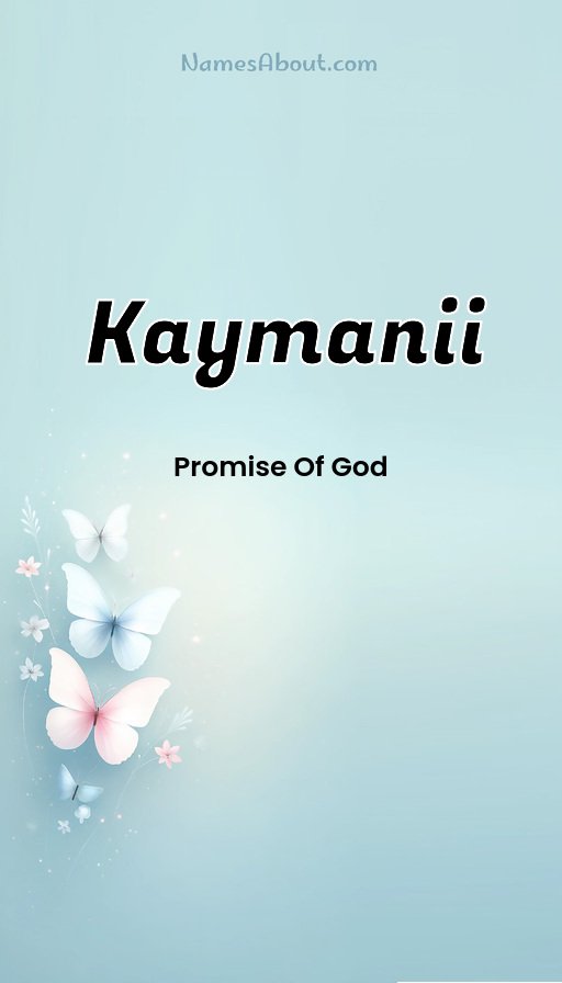 Meaning of Kaymanii