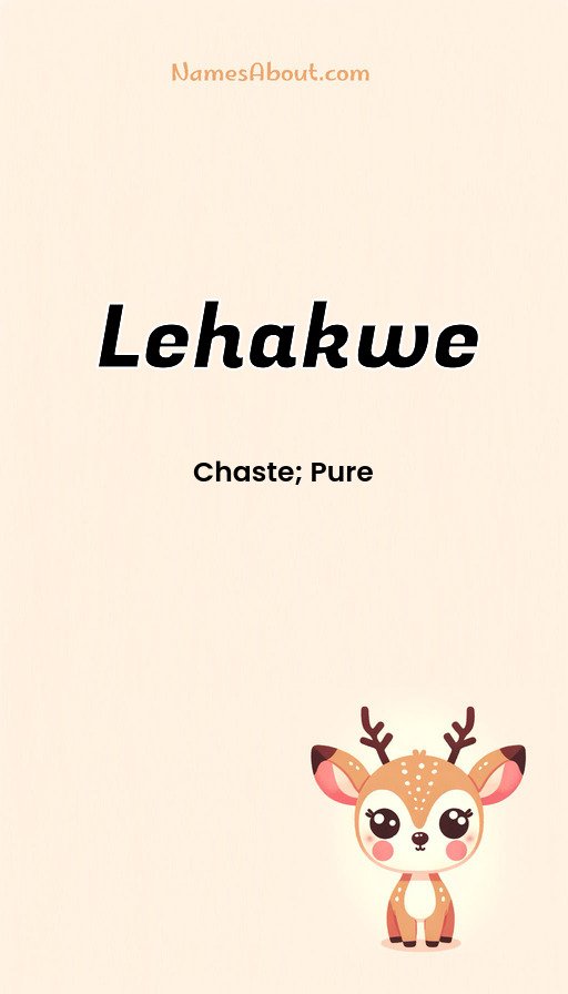 Meaning of Lehakwe