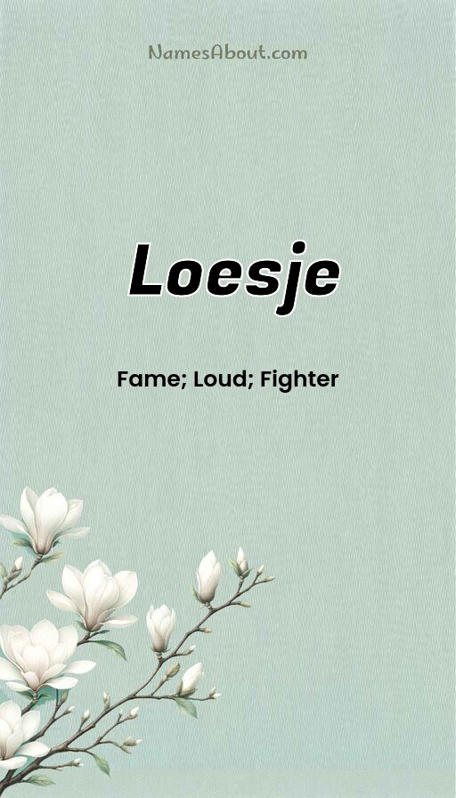 Meaning of Loesje