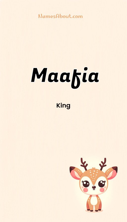 Meaning of Maafia