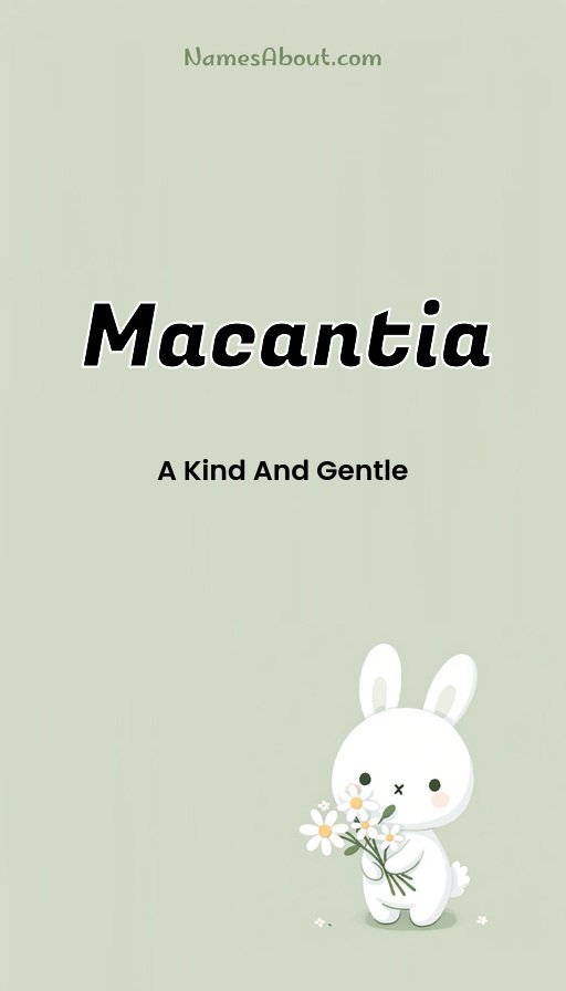 Meaning of Macantia