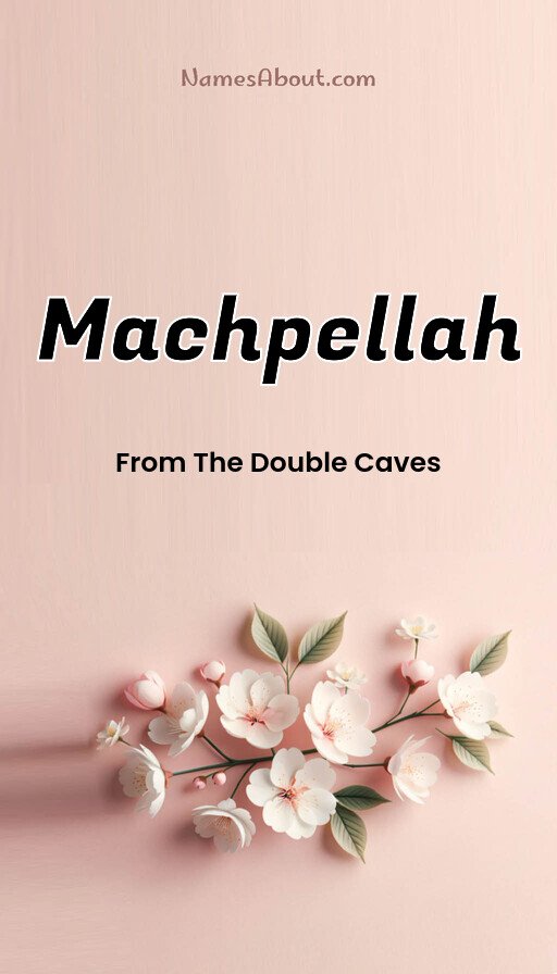 Meaning of Machpellah