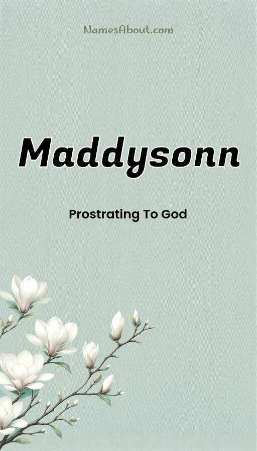 Meaning of Maddysonn