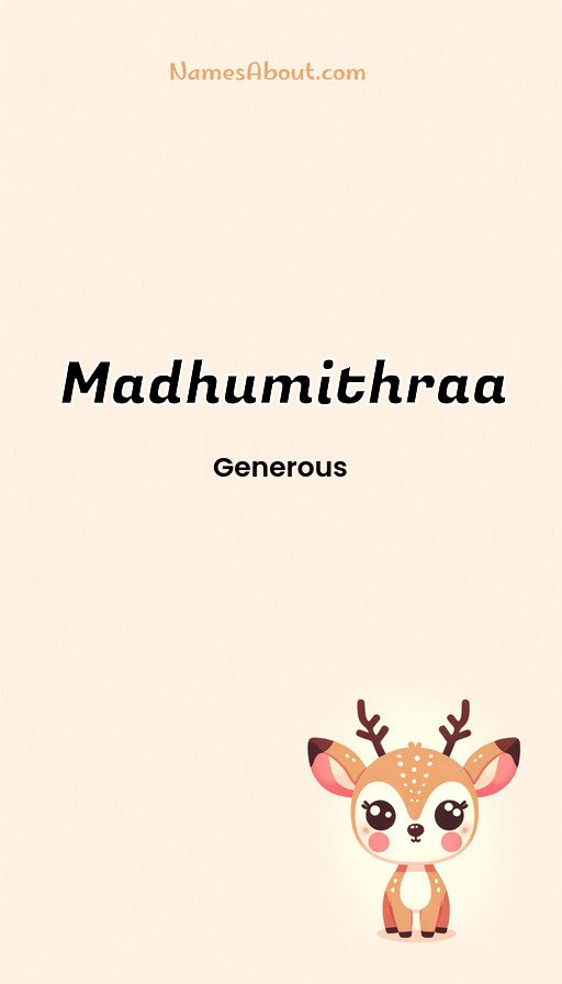 Meaning of Madhumithraa