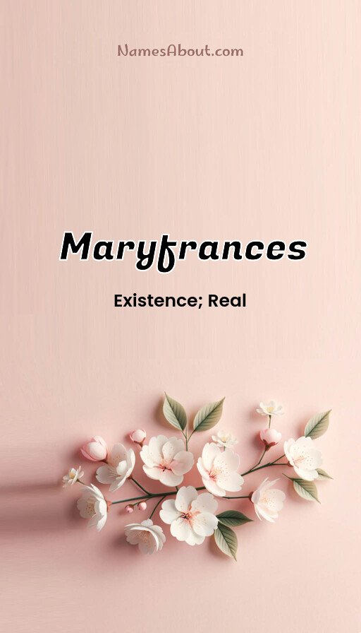 Meaning of Maryfrances