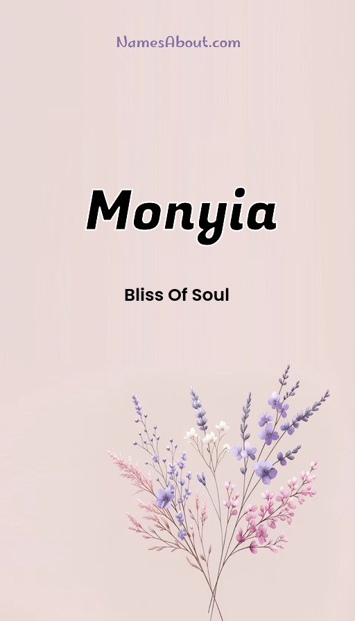 Meaning of Monyia