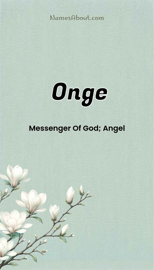 Meaning of Onge