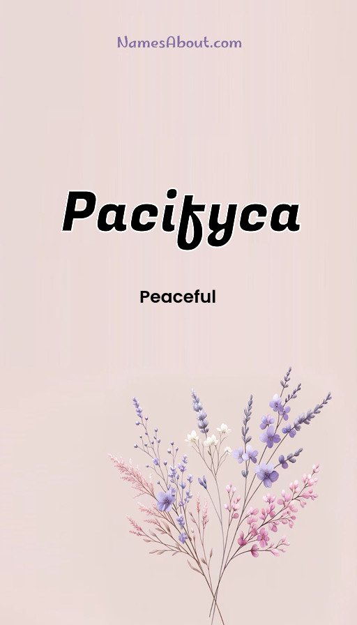 Meaning of Pacifyca