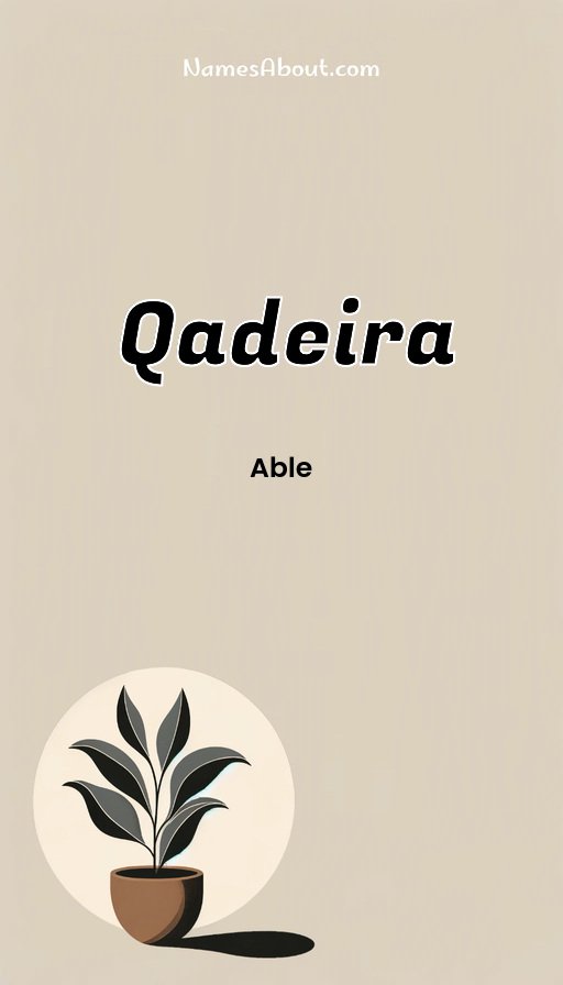 Meaning of Qadeira