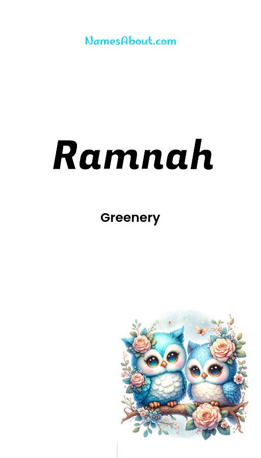 Meaning of Ramnah