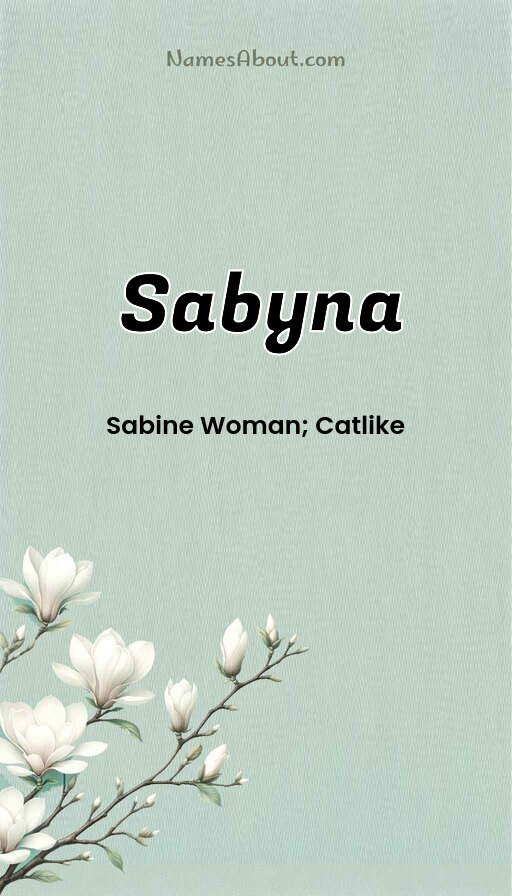 Meaning of Sabyna