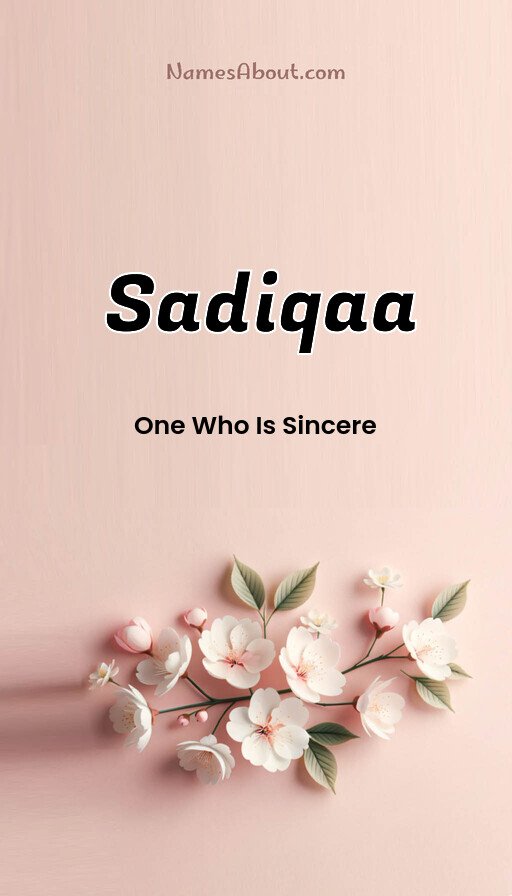 Meaning of Sadiqaa