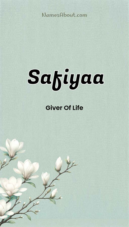 Meaning of Safiyaa
