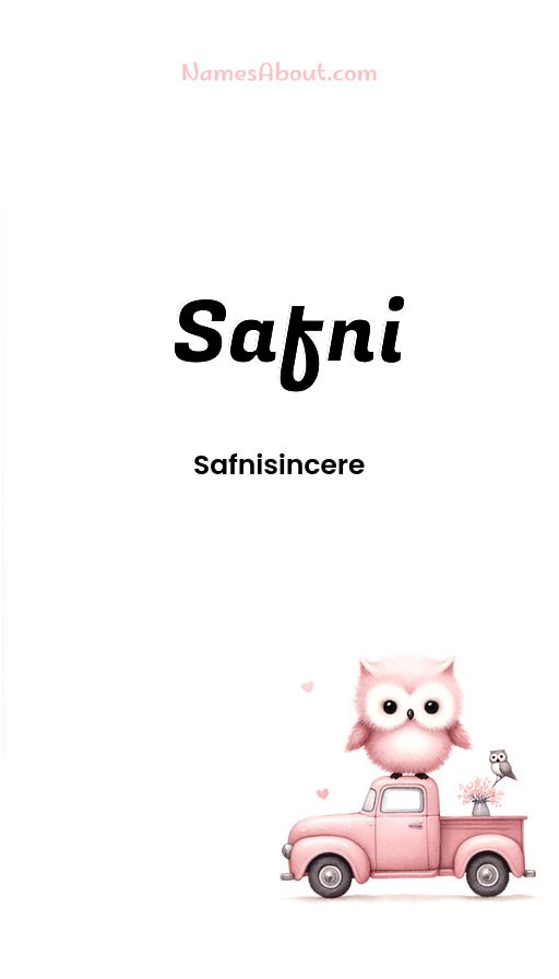 Meaning of Safni