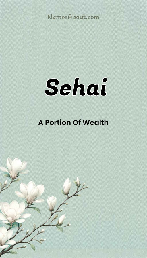 Meaning of Sehai