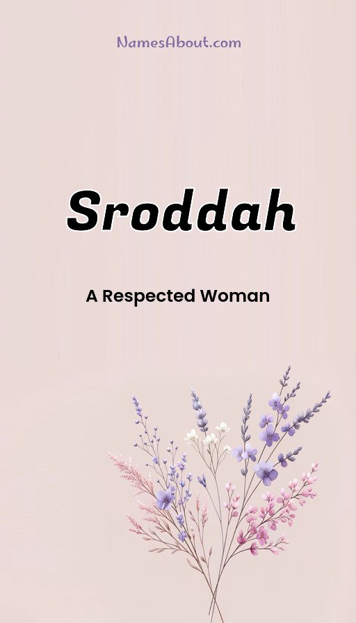 Meaning of Sroddah