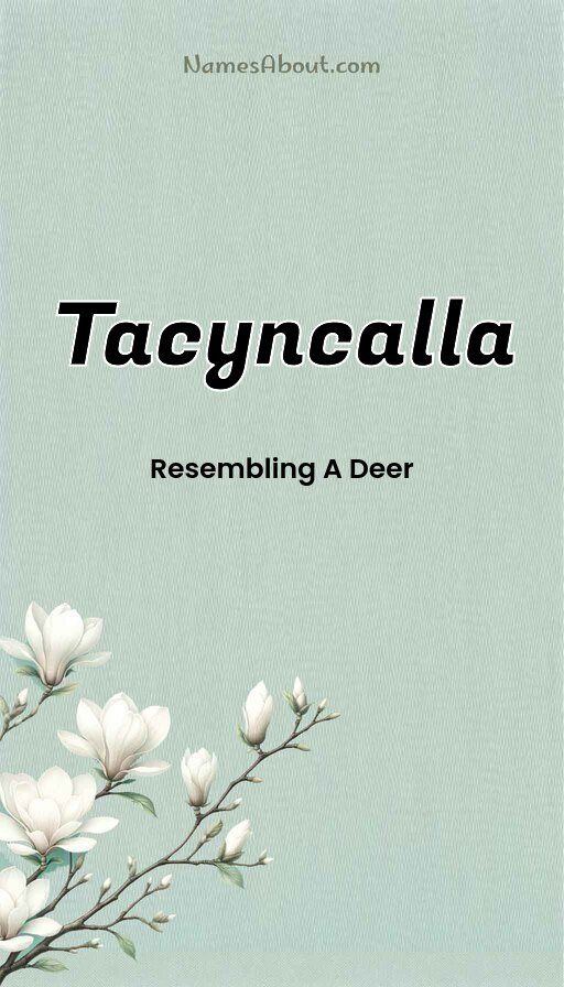 Meaning of Tacyncalla
