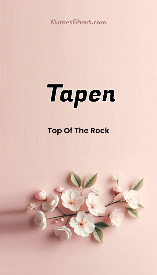 Meaning of Tapen