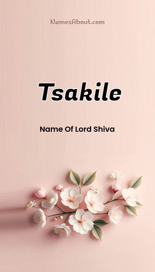 Meaning of Tsakile