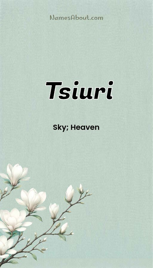 Meaning of Tsiuri