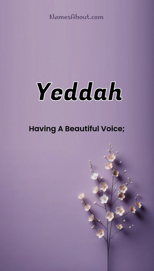 Meaning of Yeddah