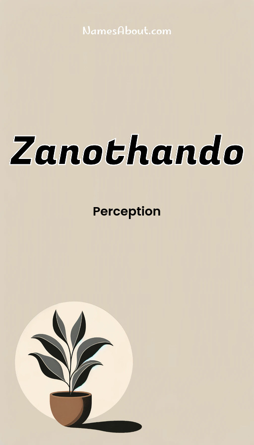Meaning of Zanothando