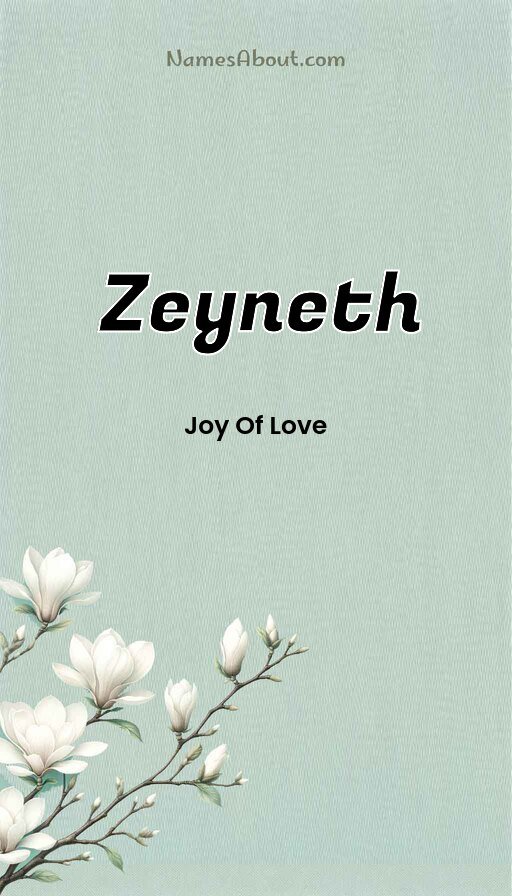 Meaning of Zeyneth