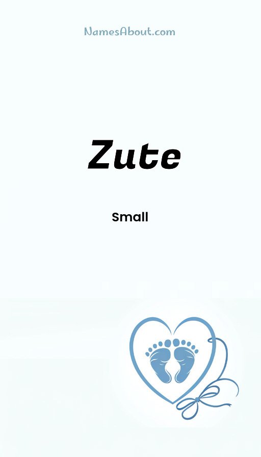 Meaning of Zute