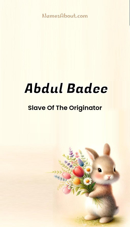 Meaning of Abdul badee