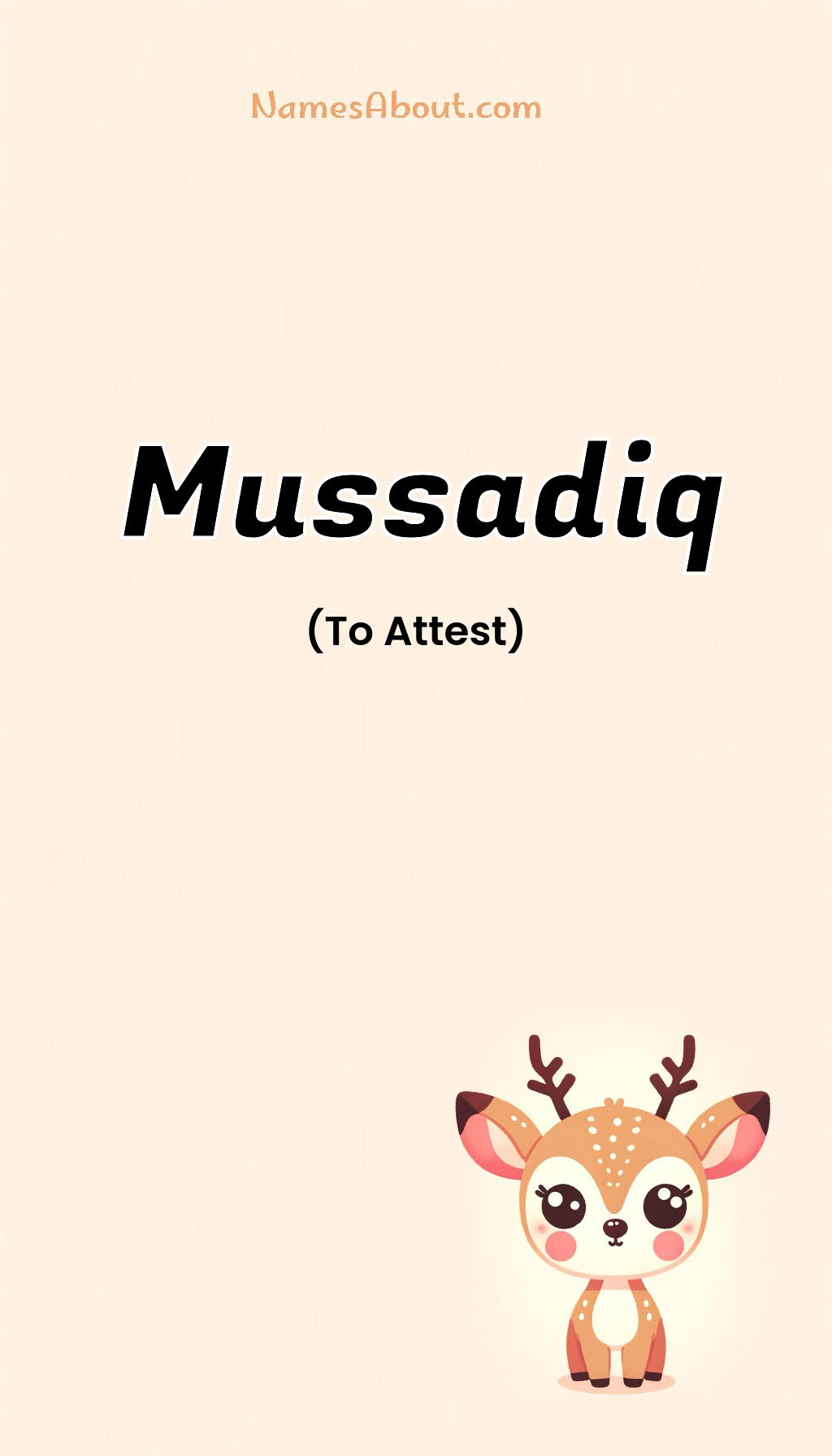 Mussadiq name and meaning